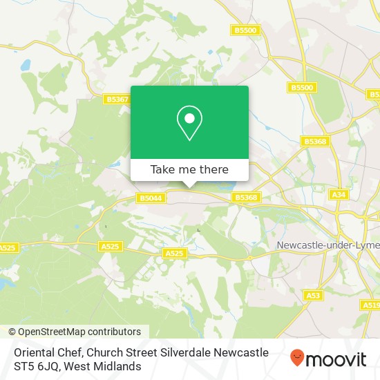 Oriental Chef, Church Street Silverdale Newcastle ST5 6JQ map
