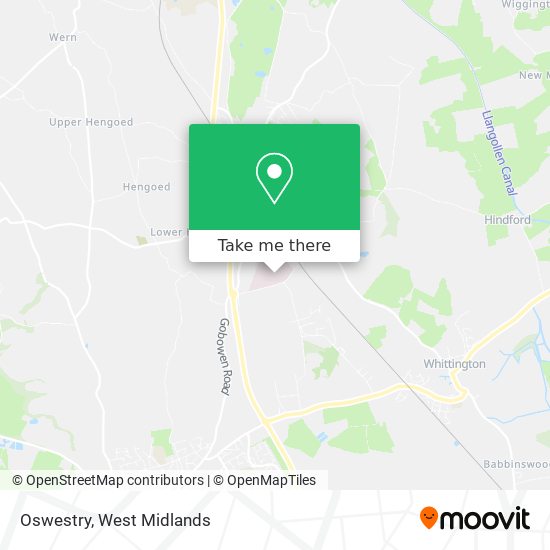 Oswestry map