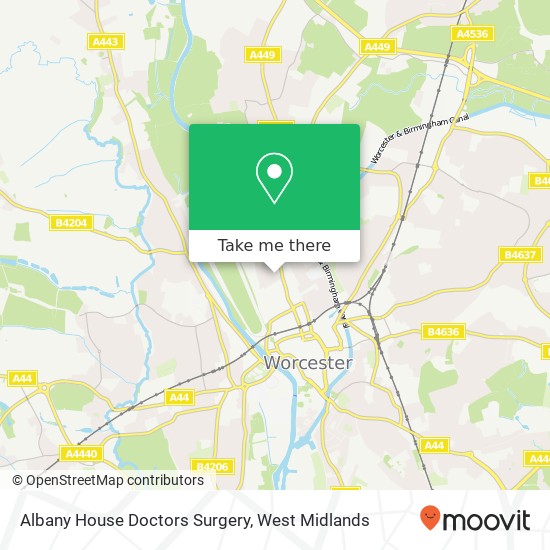 Albany House Doctors Surgery map