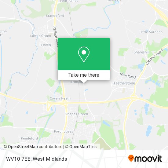 WV10 7EE map