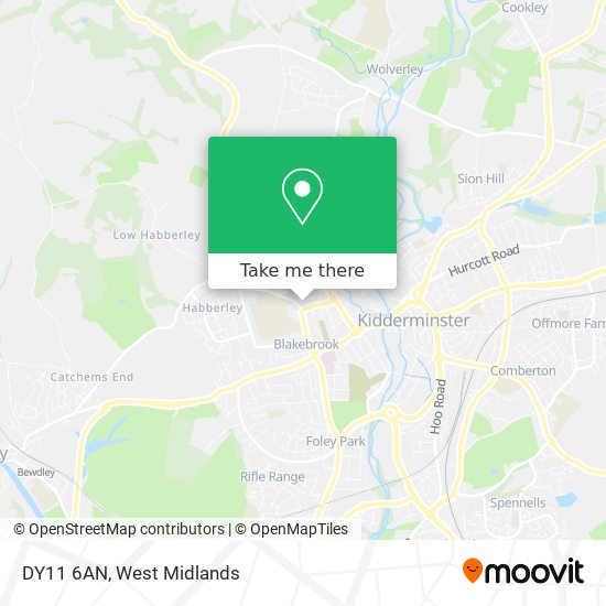 DY11 6AN map