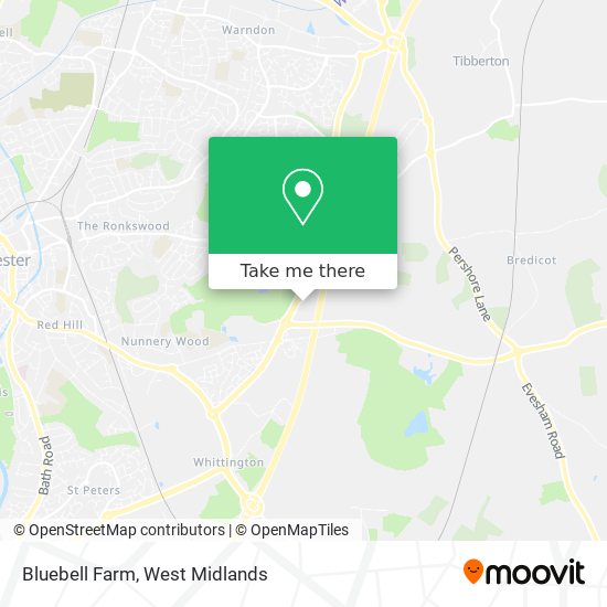Bluebell Farm map