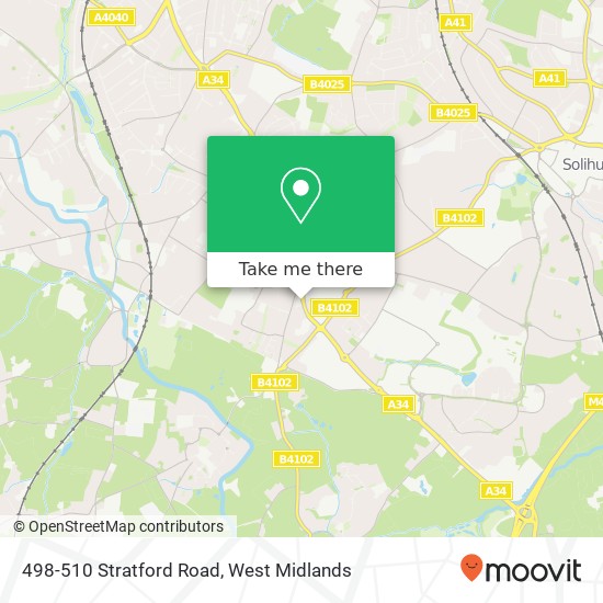 498-510 Stratford Road map