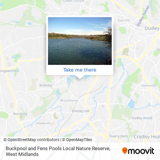 Buckpool and Fens Pools Local Nature Reserve map