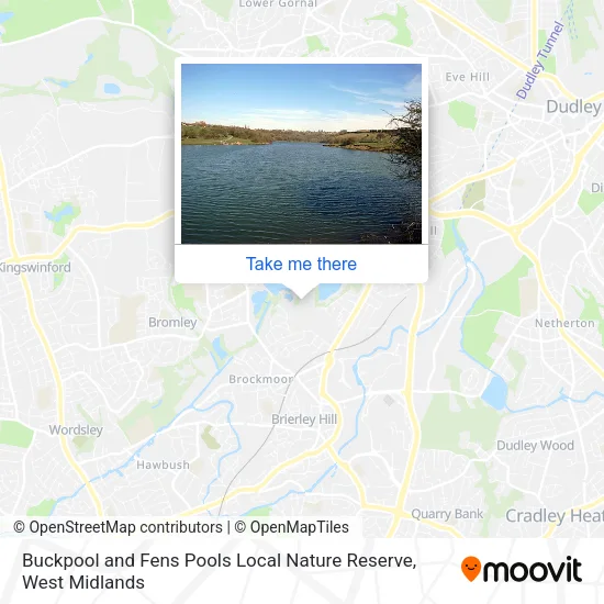 Buckpool and Fens Pools Local Nature Reserve map
