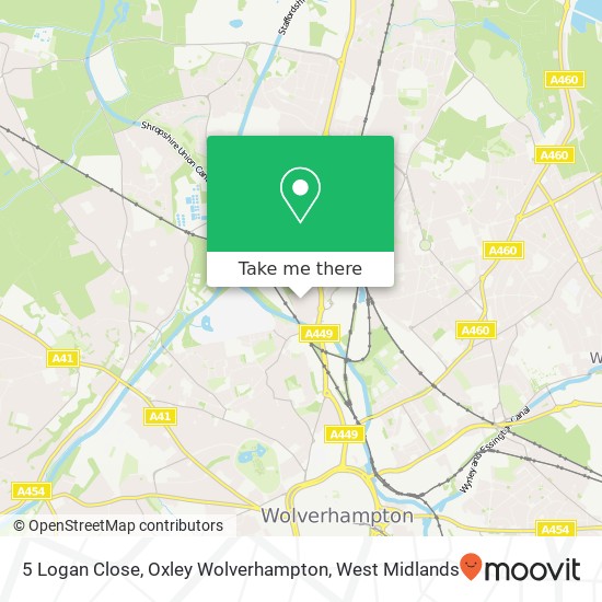 5 Logan Close, Oxley Wolverhampton map