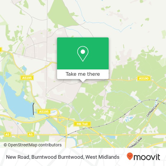 New Road, Burntwood Burntwood map