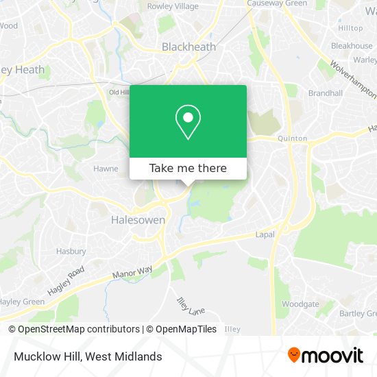 Mucklow Hill map