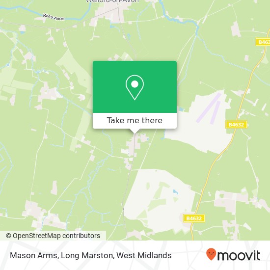Mason Arms, Long Marston map