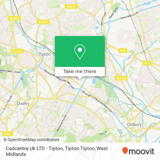 Cadcentre Uk LTD - Tipton, Tipton Tipton map