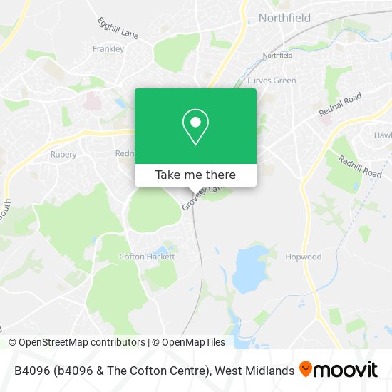 B4096 (b4096 & The Cofton Centre) map