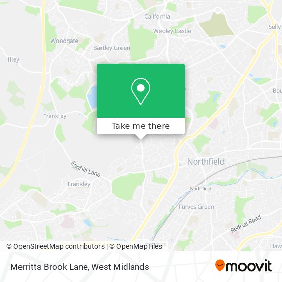 Merritts Brook Lane map