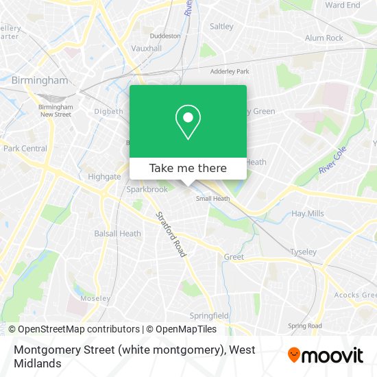 Montgomery Street (white montgomery) map