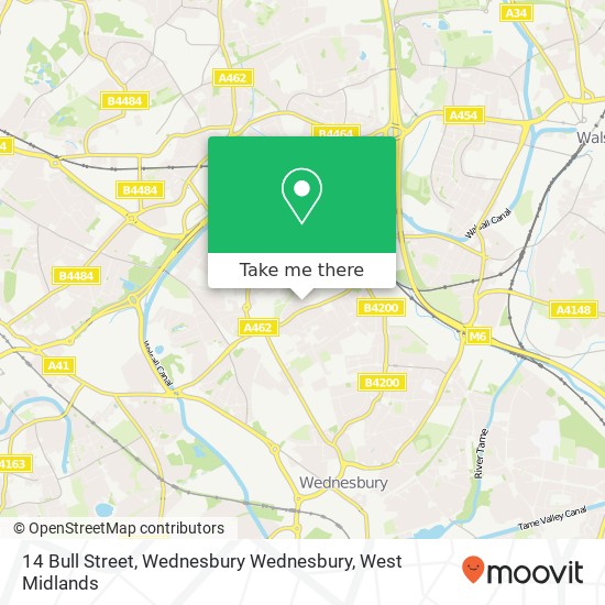 14 Bull Street, Wednesbury Wednesbury map
