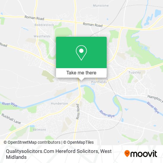 Qualitysolicitors.Com Hereford Solicitors map