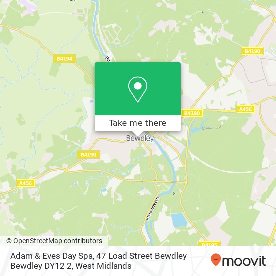 Adam & Eves Day Spa, 47 Load Street Bewdley Bewdley DY12 2 map