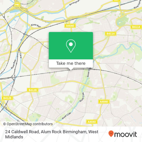 24 Caldwell Road, Alum Rock Birmingham map