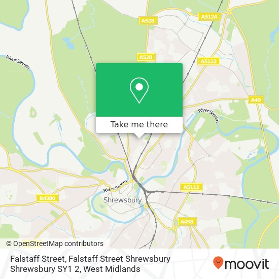 Falstaff Street, Falstaff Street Shrewsbury Shrewsbury SY1 2 map