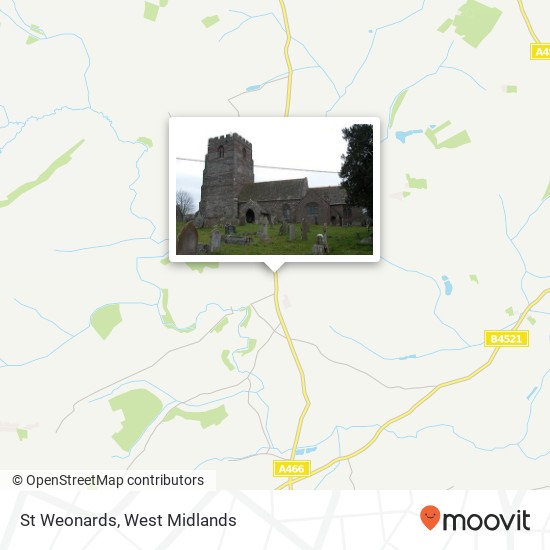 St Weonards map