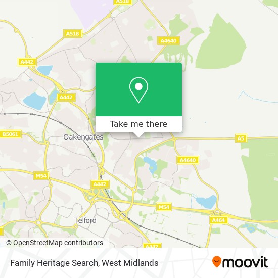 Family Heritage Search map