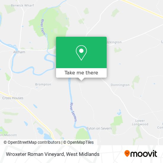 Wroxeter Roman Vineyard map