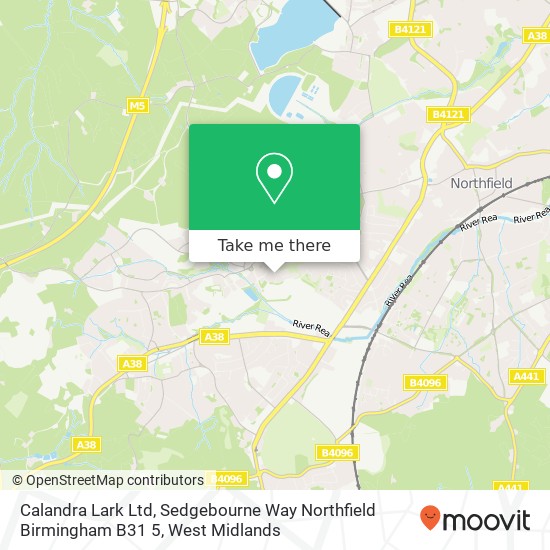 Calandra Lark Ltd, Sedgebourne Way Northfield Birmingham B31 5 map