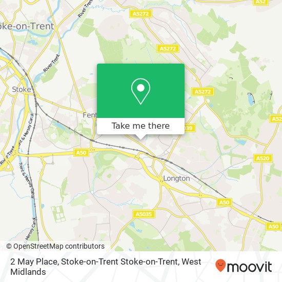 2 May Place, Stoke-on-Trent Stoke-on-Trent map