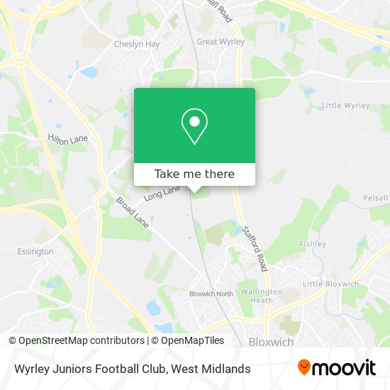 Wyrley Juniors Football Club map