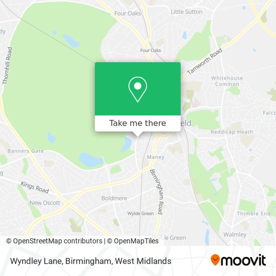 Wyndley Lane, Birmingham map
