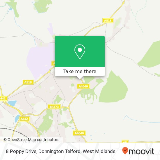 8 Poppy Drive, Donnington Telford map