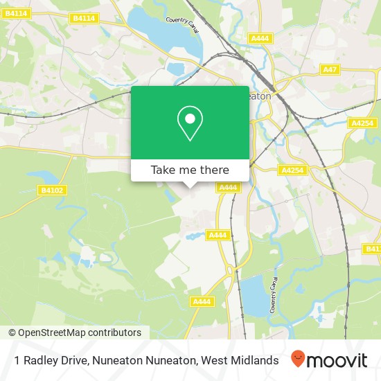 1 Radley Drive, Nuneaton Nuneaton map