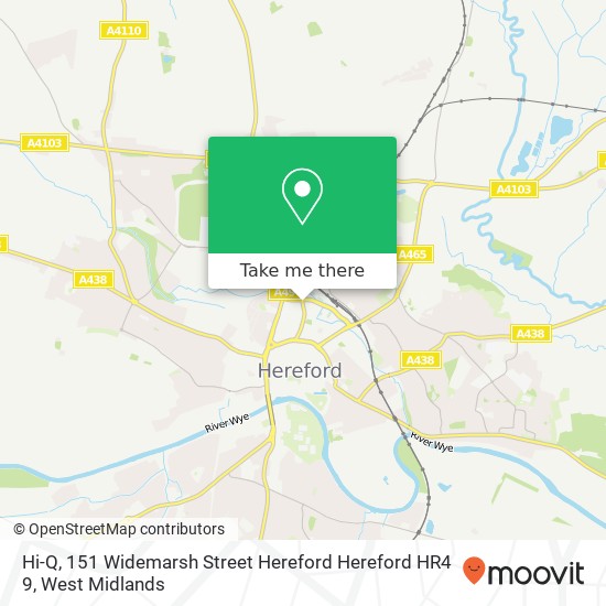 Hi-Q, 151 Widemarsh Street Hereford Hereford HR4 9 map