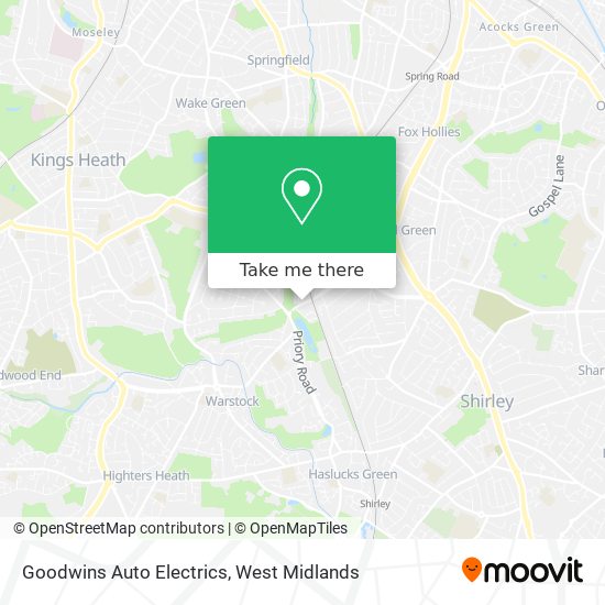 Goodwins Auto Electrics map