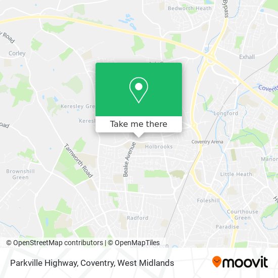 Parkville Highway, Coventry map