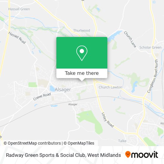 Radway Green Sports & Social Club map