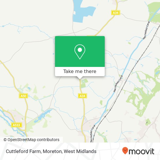 Cuttleford Farm, Moreton map