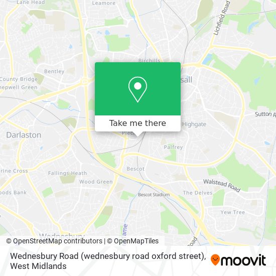 Wednesbury Road (wednesbury road oxford street) map