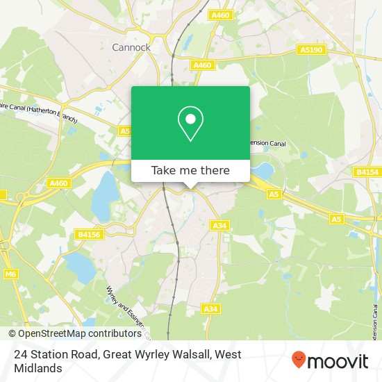 24 Station Road, Great Wyrley Walsall map