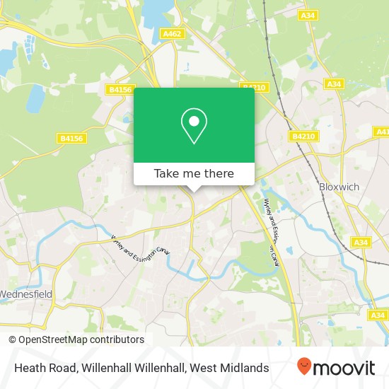 Heath Road, Willenhall Willenhall map