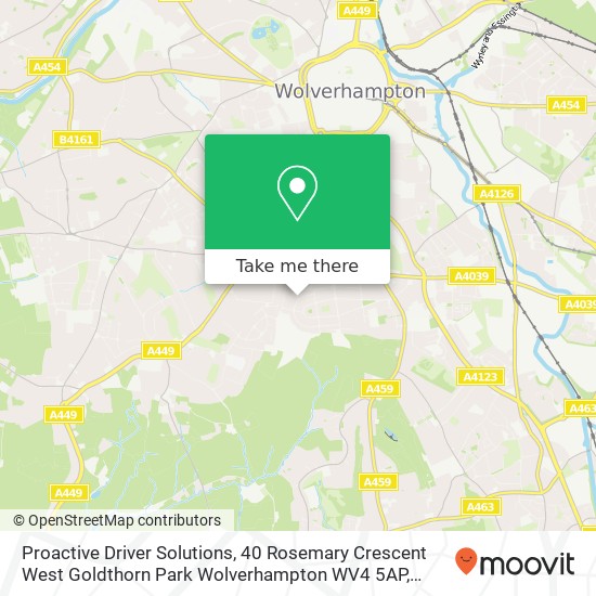 Proactive Driver Solutions, 40 Rosemary Crescent West Goldthorn Park Wolverhampton WV4 5AP map