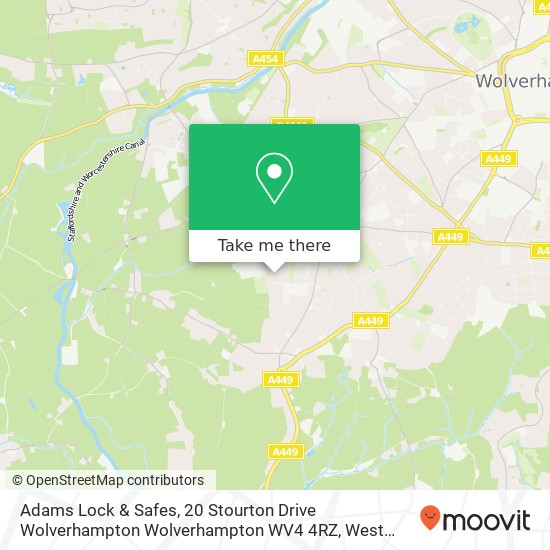 Adams Lock & Safes, 20 Stourton Drive Wolverhampton Wolverhampton WV4 4RZ map