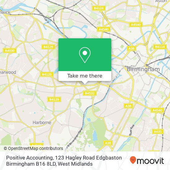 Positive Accounting, 123 Hagley Road Edgbaston Birmingham B16 8LD map