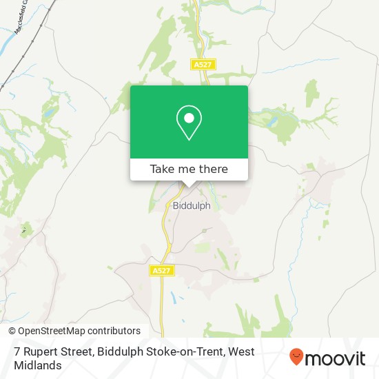 7 Rupert Street, Biddulph Stoke-on-Trent map