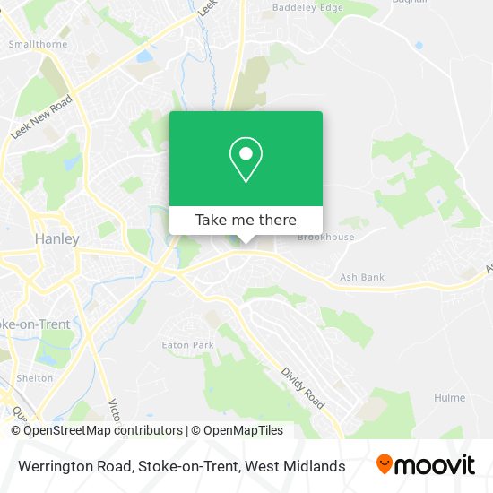 Werrington Road, Stoke-on-Trent map