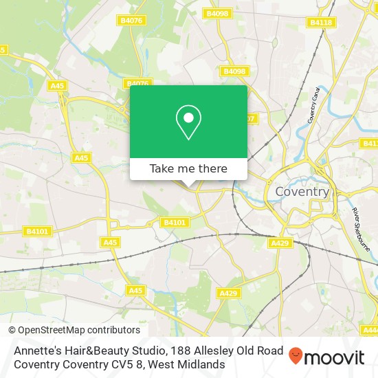 Annette's Hair&Beauty Studio, 188 Allesley Old Road Coventry Coventry CV5 8 map