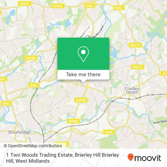 1 Two Woods Trading Estate, Brierley Hill Brierley Hill map