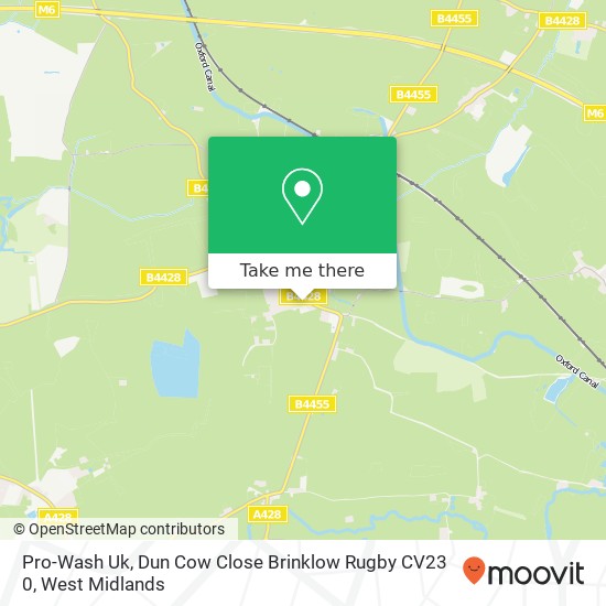 Pro-Wash Uk, Dun Cow Close Brinklow Rugby CV23 0 map