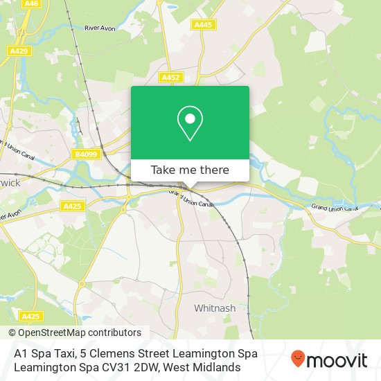 A1 Spa Taxi, 5 Clemens Street Leamington Spa Leamington Spa CV31 2DW map