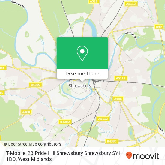 T-Mobile, 23 Pride Hill Shrewsbury Shrewsbury SY1 1DQ map