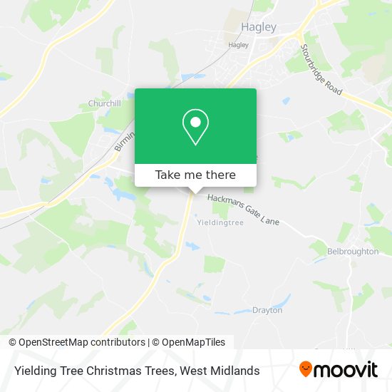 Yielding Tree Christmas Trees map
